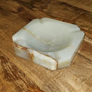 Green Onyx Heavy Stone Marble Ashtray